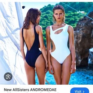 AllSisters Andromedae one piece Swimsuit White Size M